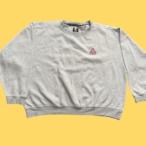 Ohio state buckeyes long sleeve starter jumper grey unique texture college